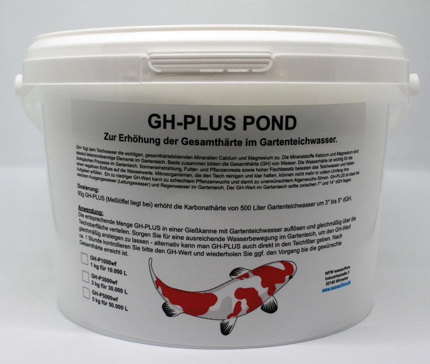 5 Kg GH-PLUS POND - Erhöht Die Gesamthärte Im Teichwasser, Für 50.000 Liter 3 5 Kg GH-PLUS POND - Erhöht Die Gesamthärte Im Teichwasser, Für 50.000 Liter